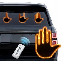 Luce da dito per auto con telecomando Tre modelli Cool Funny Car Interior Light Road Rage Signs Luce per gesto del dito medio