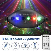 72 Muster 6 RGB Bühnen licht Disco Lichter DJ Party Laserlicht Projektor Licht Blitz Party Club Home Holiday Atmosphäre Lampe