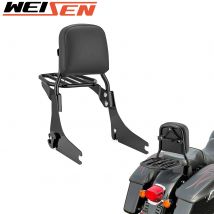 Motorrad-Beifahrer-Rückenlehne Sissy Bar + Gepäckträger Standardhöhe für 2012–2016 Harley Dyna