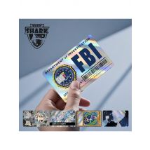 Magic Shark Evil FBI Holographic Laser Shinny Money Credit Bank Debit Film Skin Sticker Cover No Fade