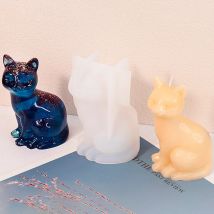 DIY Niedlichen Tier Kristall Tropfen Kleber 3D Form Ostern Kaninchen Katze Hund Silikon Form Für Kerze, Der Hause Tisch Dekoration Handwerk