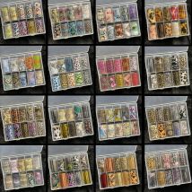 100 Muster Tier-Nagelfolien für Transferpapier, Aufkleber, Schieber, selbstklebende Nägel, Wraps, DIY, Wasser, Marmor, Nagelkunst-Dekorationen
