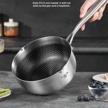 Milch Schnee Pfanne 316 Edelstahl Babynahrung Ergänzung Topf verdickt kleinen Milch topf unbeschichteten Haushalt Baby Suppe Nudel topf