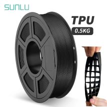 SUNLU 95A TPU-Filament, 3D-Druck, 1,75 mm, 0,5 kg, gute Flexibilität, ungiftig, gute Alterungsbeständigkeit, geruchlos, weiche Drucke, Spielzeugschuhe