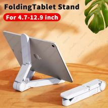 Desktop-Ständer für Tablet 4,7 bis 12,9 Zoll, verstellbare Klapphalterung, Tablet-Halterung für iPad, Xiaomi, Samsung, Handy-Unterstützung