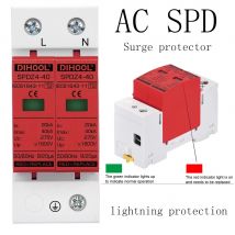 Surge Protector AC 275V SPD 2P 20KA~40KA Lightning Protection Ground Protection Surge Protective Device