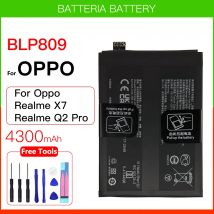 100% Oryginalna, autentyczna bateria do telefonu komórkowego o pojemności 4300mAh BLP809 do Oppo Realme X7 RMX2176 Q2 Pro Q2Pro RMX2173