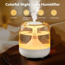 650ML Tragbare Luftbefeuchter Luftbefeuchter Ätherisches Öl Hause Schlafzimmer Aroma Diffusor Mit Bunten Nacht Lichter USB Luftbefeuchter