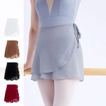 Ballettrock Frau Kurzer Tanzrock Ballett Tutu Erwachsene Binden Chiffon Gymnastikkostüme Ballerina Schnürröcke