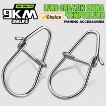 Zatrzaski wędkarskie 50 ~ 200 sztuk klipsy wędkarskie szybkie zatrzaski Crankbait przynęty wędkarskie złącza wędkarstwo morskie Duo Lock Lure ze stali nierdzewnej