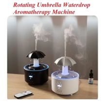 Umidificatore creativo per gocce d'acqua con ombrello con luce colorata Goccia di pioggia Aroma Diffusore di oli essenziali Umidificatore per aromaterapia