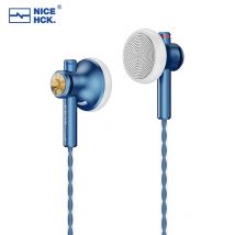 NICEHCK EB2S PRO Spina da 3,5/4,4 mm Microfono Auricolare a testa piatta HIFI Auricolare cablato 15.4mm Diaframma LCP Musica dinamica Auricolare vocale