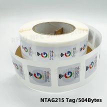 NFC-Tags, 30 mm, wasserfest, Google Review-Aufkleber, 504 Bytes, NFC215-Chip, NFC-Tap-Review-Aufkleber. Bewertung Sie uns auf Google-Aufkleber
