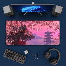 Große Kirschblüten, dickes 3 mm Mauspad, Gaming-Mauspad, Sakura-Mauspad, Schreibtischunterlage, XXL-Computertastaturteppich für Gamr