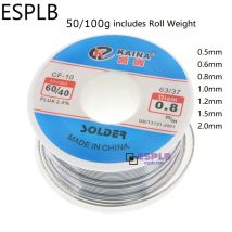 ESPLB 50/100g CF-10 Filo di Saldatura Stagno 0.5/0.6/0.8/1.0/1.2/1.5/2.0mm Rotolo Pulito Colofonia Nucleo di Saldatura Filo di Saldatura Flux Reel Tubo