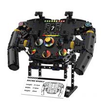 Formula racing car Steering wheel Building blocks Technology Machinery MOC Sports car assembly model Phone holder Creative gift