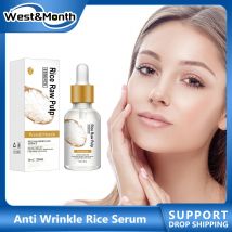 Falten entfernung weißes Reiss erum Anti-Aging-Schwellungen reduzieren feine Linien schrumpfen Poren nähren trockene Haut AC-ne Behandlung Essenz