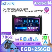 Android Auto Autoradio für Mercedes Benz B200 Sprinter W906 W639 Klasse W169 W245 Multimedia Auto