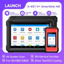 LAUNCH X431 V+ SmartLink HD Heavy Duty LKW-Scanner ECU-Codierung Bidirektionales Diesel 12V 24V LKW OBD2 Autodiagnosetool