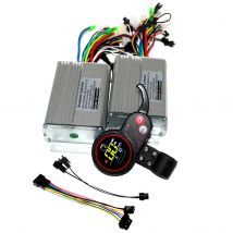 Dual drive 36/48/60V 450/500W BLDC Electric scooter controller E-bike 2 pcs brushless speed driver and 1Pcs LCD Display one set