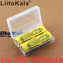 2025 LiitoKala 21700 4800 5000mAh Li-Ni Batteria 3.7V 50E per Mod/Kit ad alta scarica 3.7V 15A potenza 5C Tasso di scarica e scatola