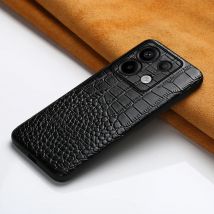 Handyhülle aus echtem Rindsleder für Xiaomi Mi 15 14T Pro 14 Ultra 13T Pro Poco X6 Pro Krokodilmuster Rüstung Rückseite