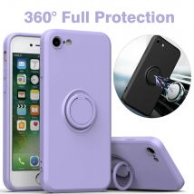 Luksusowe płynne silikonowe etui magnetyczne do iPhone'a 15 14 13 12 11 Pro Max XS XR 6 6s 7 8 Plus SE 2020 miękkie etui z uchwytem na pierścionek