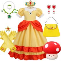 Halloween Girl Daisy Princess Dress Children Cartoon Movie Role Playing Costume Kids Birthday Party Elegant Gown Luxury Frock