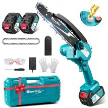 SEESII 8 ''Mini kit motosega a batteria motosega elettrica taglierina per legno potatura utensili elettrici da giardino per Makita 18V batteria pin