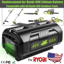 Für Ryobi 40 V 6,0 Ah hohe Kapazität OP4026 40 Volt OP40501 OP40401 Lithium-Batterie für Ryobi 36 V