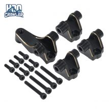 TRX4 Supporti di collegamento in ottone nero Set di montaggio per sospensione dell'asse anteriore posteriore per aggiornamento 1/10 RC Crawler TRX4 Bronco Defender