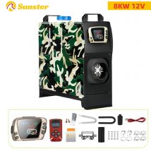 Sunster 12V 8KW Diesel Air Heater z kontrolą LCD nagrzewnica nocna All-in-One z pilotem Nagrzewnica powietrza parkingowa do samochodu RV