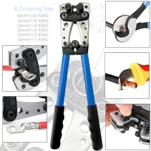 Battery Cable Crimping Pliers Tube Terminal Crimper Crimp Tool Multitool Lug Cable Hand Tools 6-50mm²