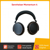 Sennheiser-auriculares inalámbricos Momentum 4, dispositivo con Bluetooth 5,2, cancelación de ruido adaptativa, sistema convertidor de 42mm, 60 horas de duración de la batería