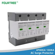 SPD Surge Schutz Gerät AC 3P + N 40 ~ 80KA 60KA ~ 100KA 385V 420V Haus blitzschutz Ableiter Low-Spannung Protector