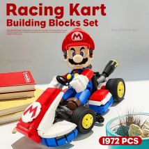 2026 Rennwagen-Baustein-Set 1927 Teile Pädagogisches DIY-Spielzeug Geschenk für Jungen Kreatives Rennwagen-Montage-Bausteine-Set Spaßiges Spielset