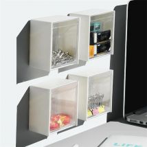 Kunststoff-Wandregal für Schmuck, Badezimmer, Organizer, Make-up, Wattestäbchen, Make-up-Koffer, Aufbewahrungsboxen für Lippenstift/Uhr