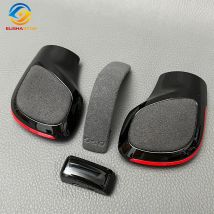 Rot schwarz wildleder getriebe schalt knopf seiten abdeckung dsg emblem für vw golf 6 7 r gti passat b7 b8 cc r20 jetta mk6