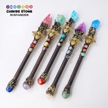 Neues Produkt galvani siert Halo Farbe Original Stein Biene Zweig Zepter handgemachte kreative Wohnkultur Ornamente magische Energie Geschenke