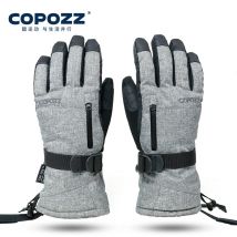 COPOZZ Guanti da sci invernali unisex per adulti - Guanti touchscreen da snowboard da 20 gradi Guanti da neve termici impermeabili per motoslitta