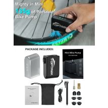 Toptrek Mini Electric Air Pump Portable 1260mAh 100psi Bicycle Pump Inflator Presta Schrader Valve Road MTB Bike Motorcycle Pump