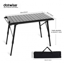 KRC CAMP Camping Składany Zdejmowany Drewniany Stół IGT Lekki Stół Grillowy Piknikowy Stół Wędkarski Zestaw IGT 2024