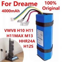 100% Nuovo Originale 4000mAh Batteria Per Dreame VWV8 H10 H11 H11MAX M13 H12S HHR24A Lavapavimenti Batteria Ricaricabile Accessori