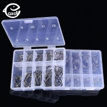Qxo 100pcs/Box High Carbon Stahl Single Hook Werkzeuge Zubehör Wobbler für Hecht Angelhaken Seefischerei Artikel rund um Fisch