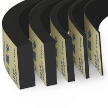 Striscia di tenuta in spugna autoadesiva in gomma Adesivo su un lato Guarnizione di tenuta anticollisione in schiuma nera EVA Larghezza 10-50 mm di spessore 1-5 mm