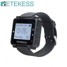 RETEKESS T128 Wireless Waiter Calling System Restaurant Watch Receiver Pager Long Distance For Hookah Cafe Bar Hotel Club Clinic
