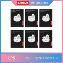 6pcs original lenovo lp5 drahtlose Bluetooth-Ohrhörer Sport wasserdichtes Headset Hifi Musik