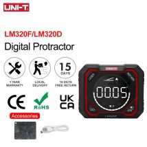 UNI-T Angle Meter LM320F LM320D Electronic Level Magnetic Inclinometer Digital Protractor LM320C Angle Finder Bevel Box