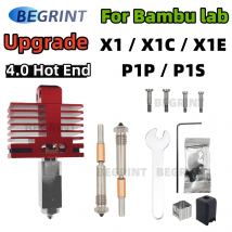 Upgrade TZ4.0 Hotend für Bambu Lab P1S P1P X1 X1C X1E Einteilige Düse aus gehärtetem Stahl Ganzmetall-Hotend für P1S P1S X1 3D-Drucker