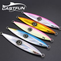 CASTFUN 120g 150g 200g Slow Fall Metal Jig Sea Fishing Lure Slow Jig Saltwater Fishing Bait